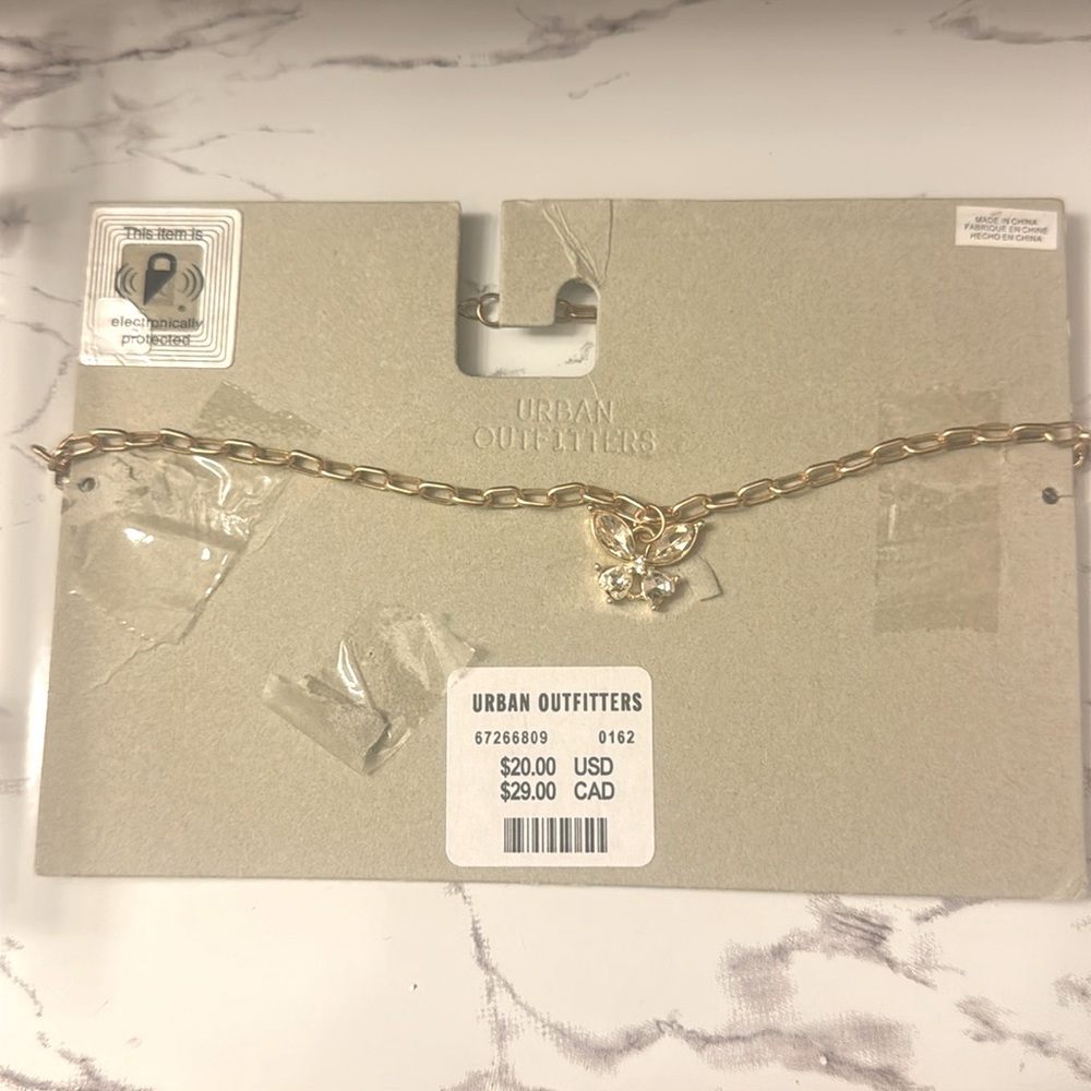 NEW Urban Outfitters Butterfly Pendant Necklace